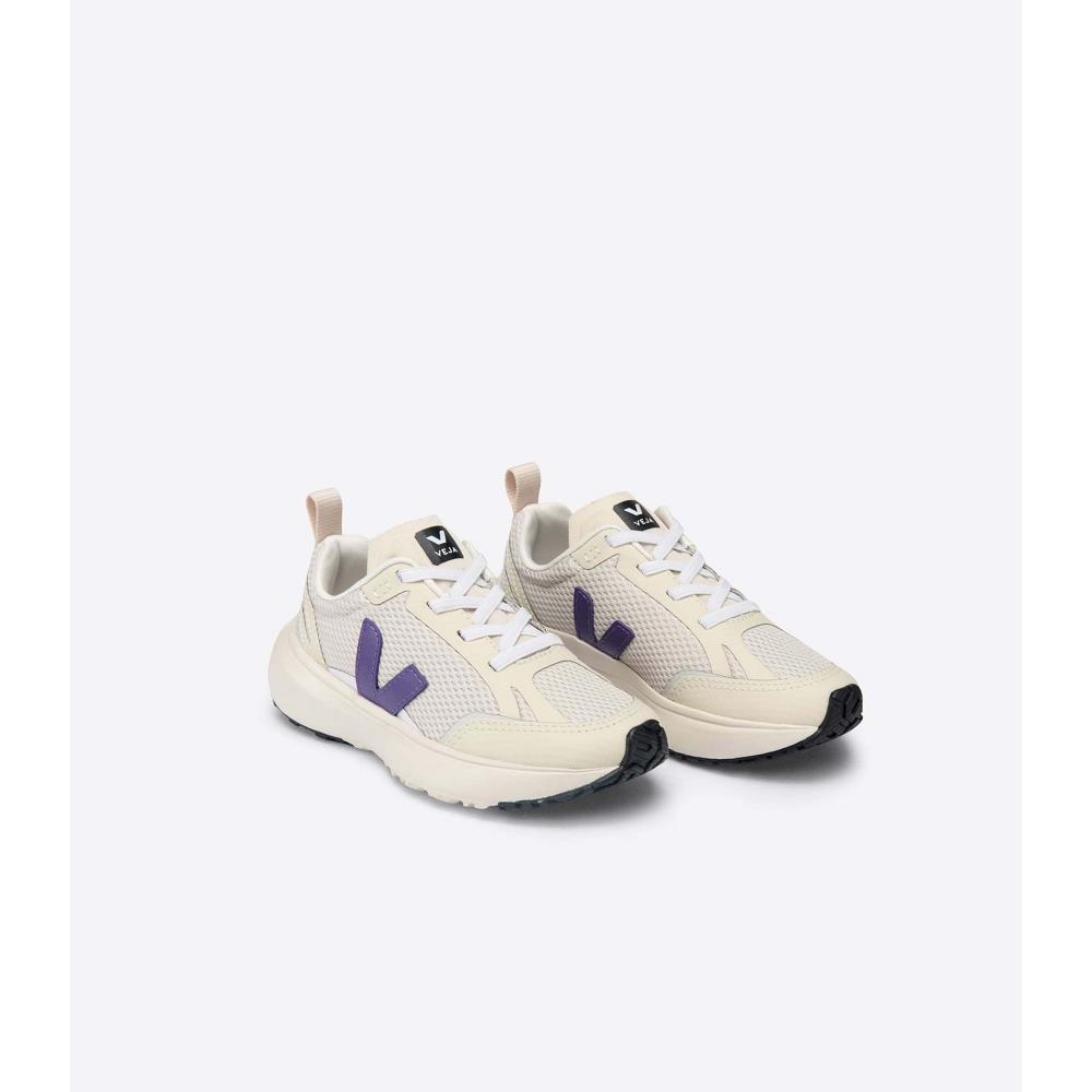 Veja CANARY ELASTIC LACE Bezecke Topanky Detske Beige/Purple | SK 709YXF